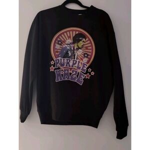 Authentic Jimi Hendrix Purple Haze Sweatshirt In Black Size L